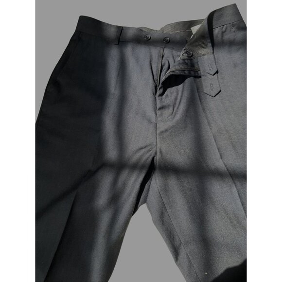 Bertucci Mens Blue Dress Pants Pleated Front W/ Button & Zipper Closure Size 34 - Picture 2 of 7